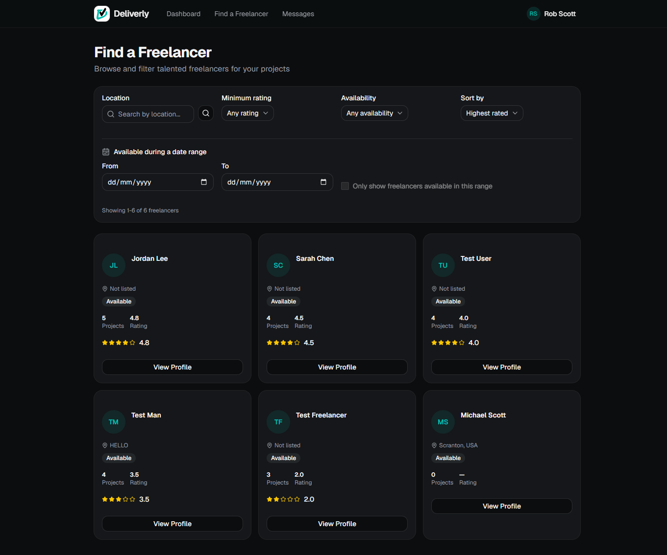 Search Freelancers
