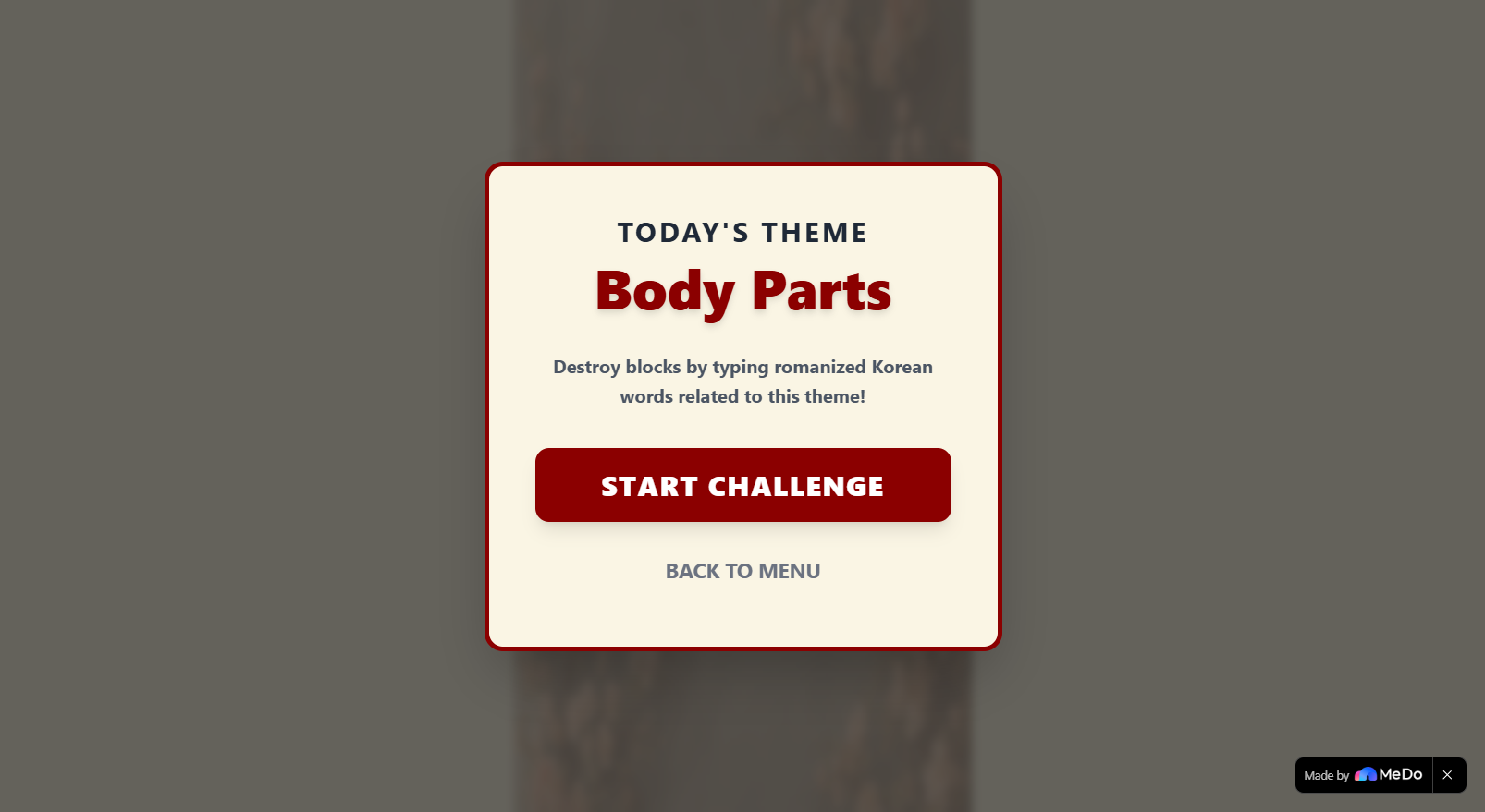 Daily Theme