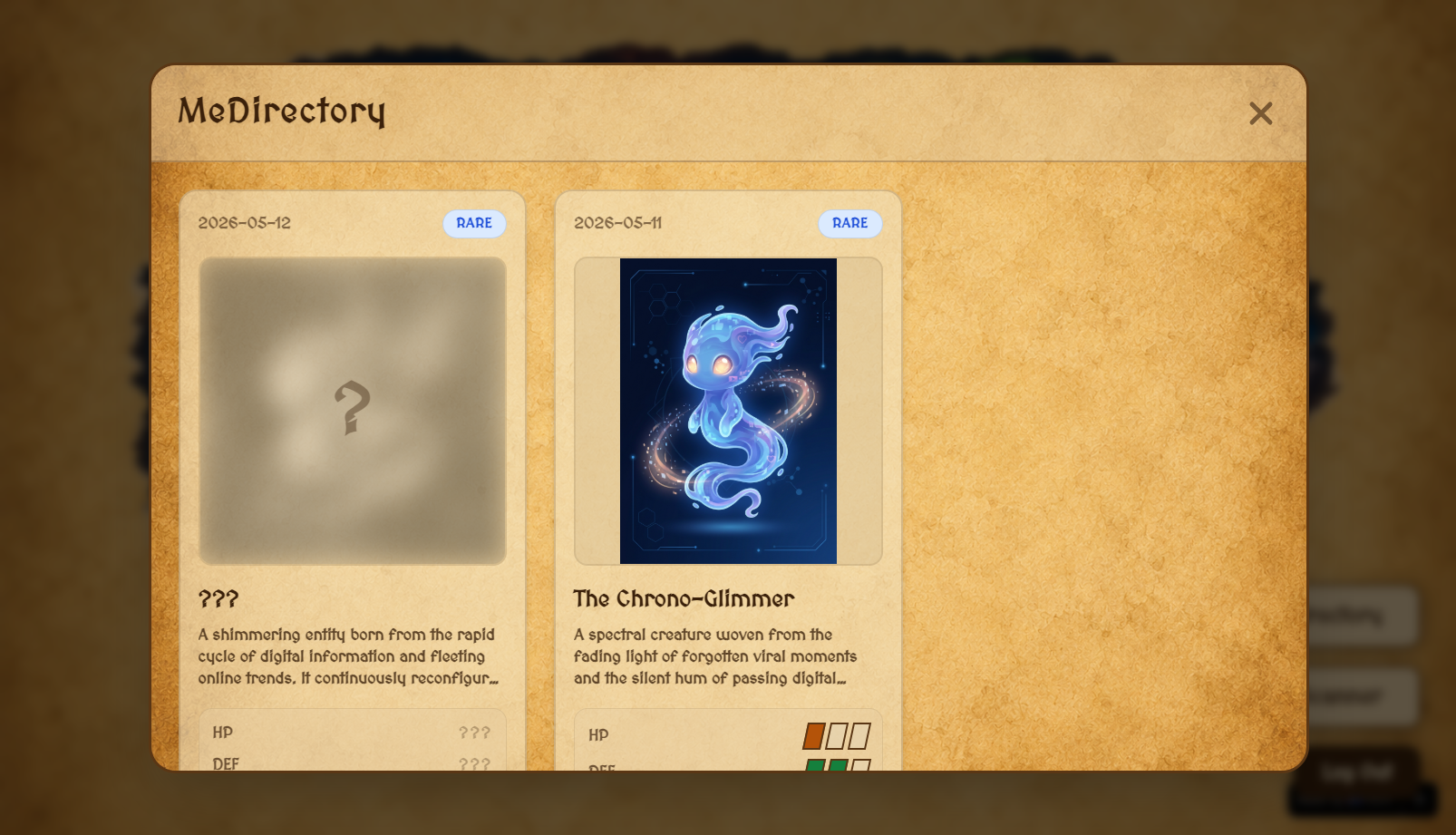 Main Menu