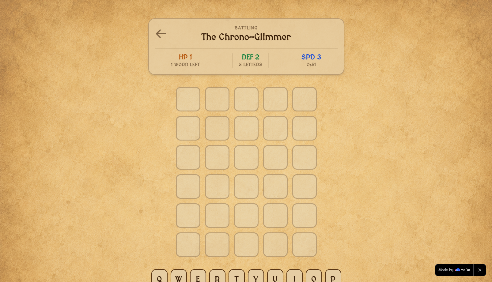 Main Menu